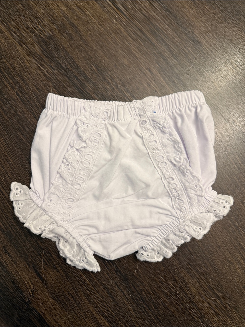 The Beaufort Bonnet Company White Ruffle Diaper Cover - Picture 2 of 2